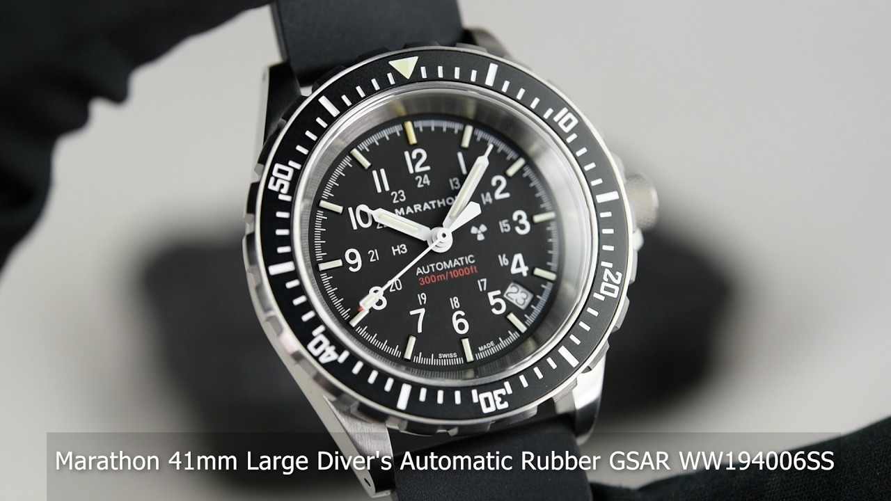 Marathon 41mm Large Diver's Automatic Rubber GSAR WW194006SS