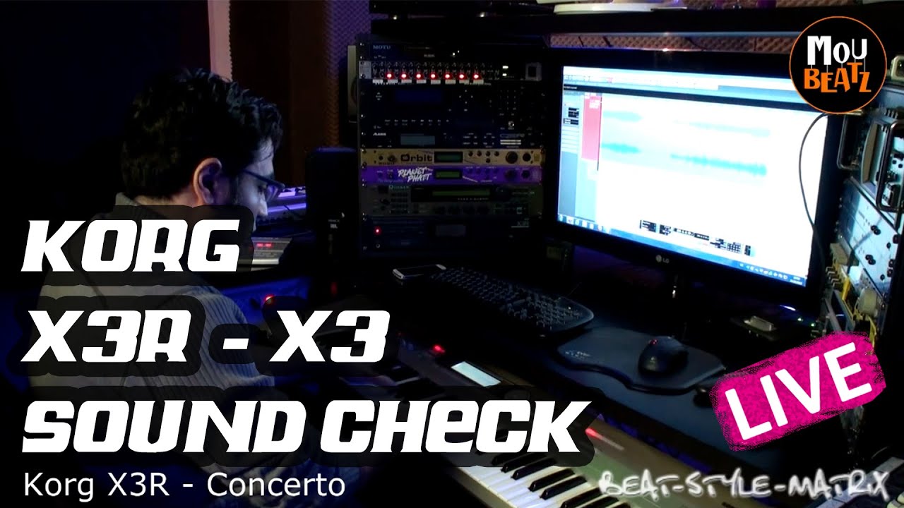 Korg X3R / X3  - Studio Hardware Soundcheck - Live Play - MouBeatz - 2021