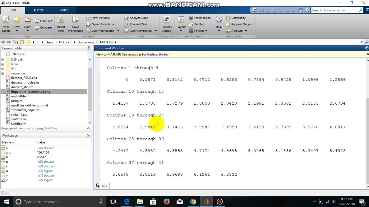 3.1 Creating Vectors and Performing Vector Operations in MATLAB