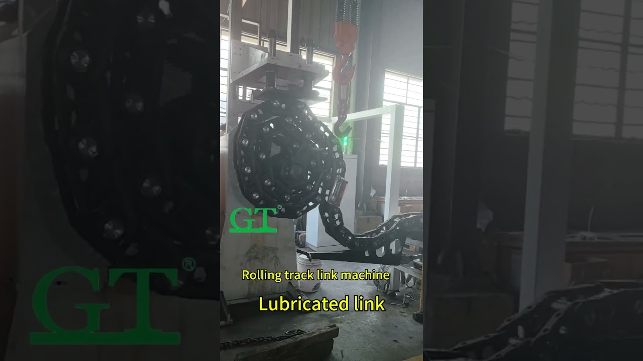 How the rolling machine to roll lubricated track link ? #tracklink#lubricatedtrack#Chinesefactory