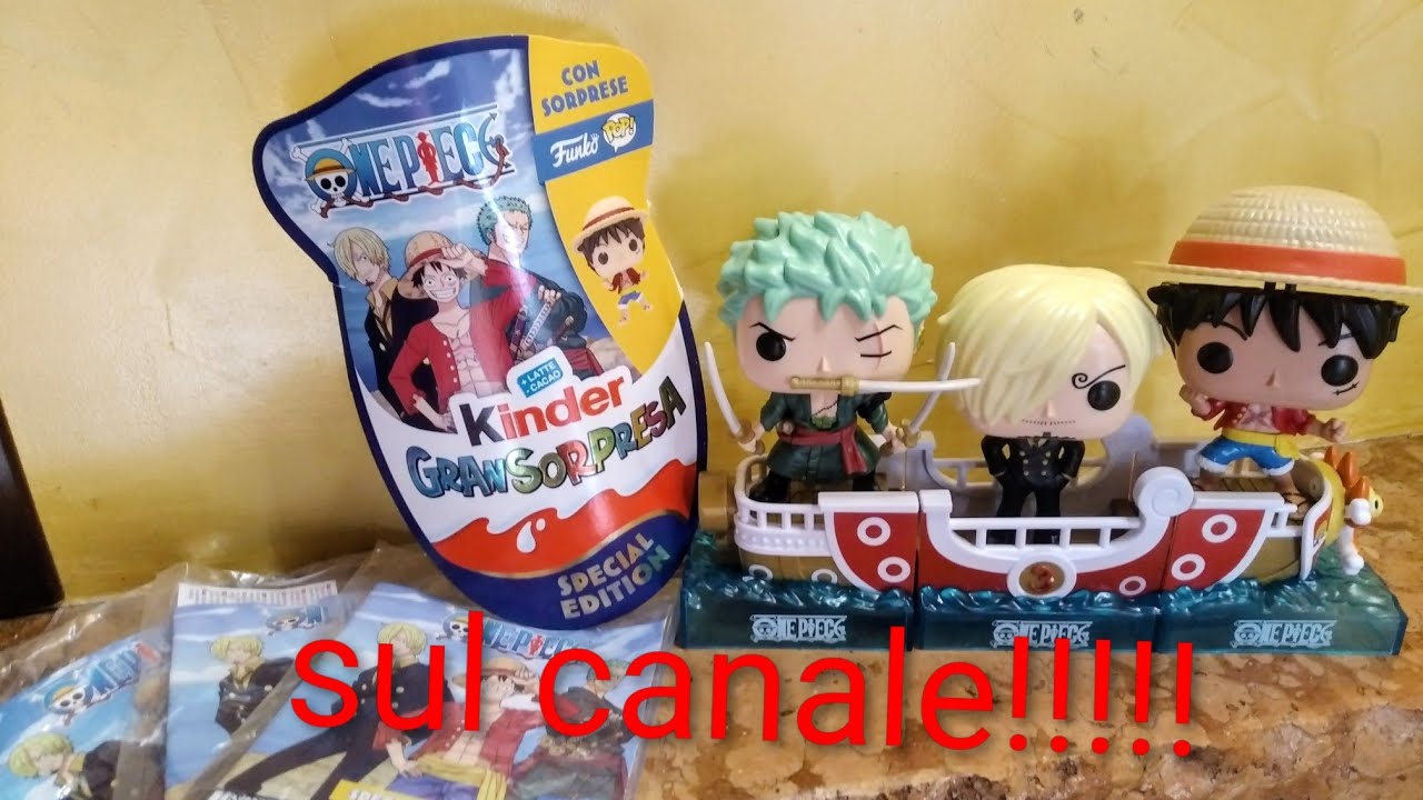 Apertura uova di pasqua One piece Kinder Gran sorpresa e relativi pesi!!