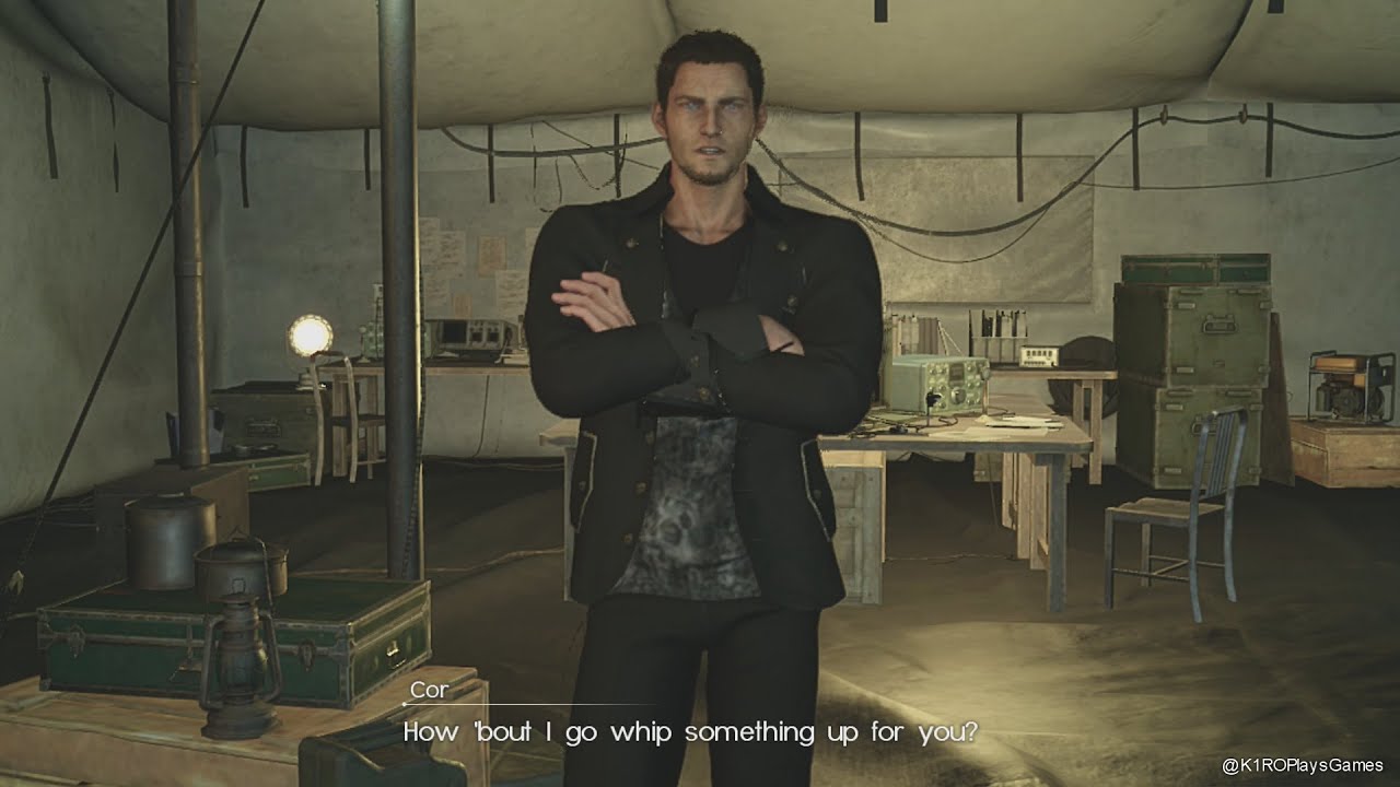 All Cor Leonis Campfire Cook Scenes│FFXV: COMRADES (Console)