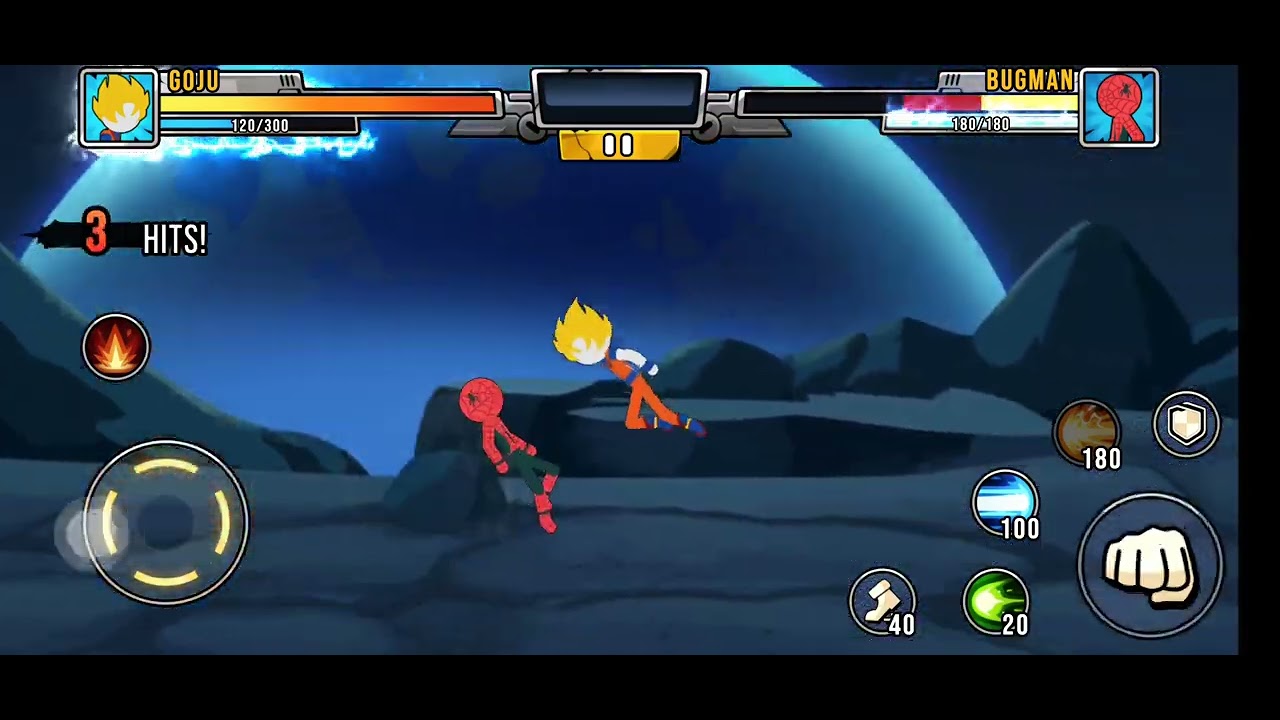 Goku versus Spider-Man nice game 🤗