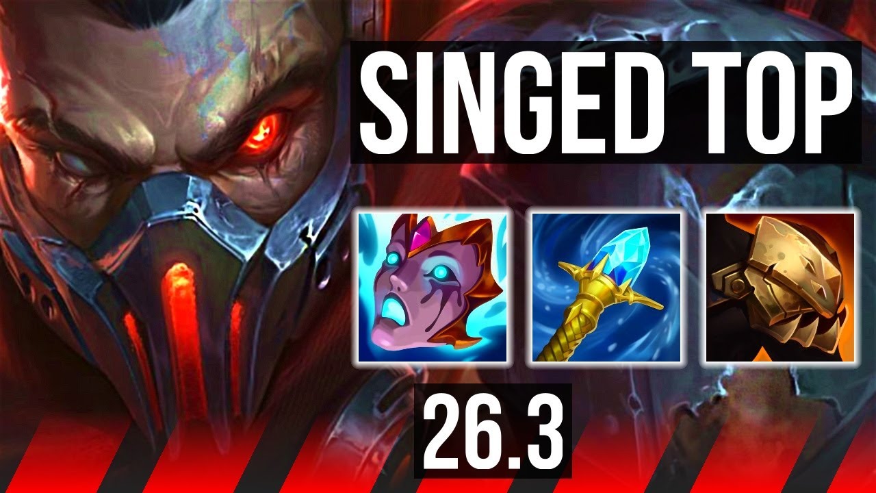 SINGED vs DARIUS (TOP) | EUW Master | 26.3