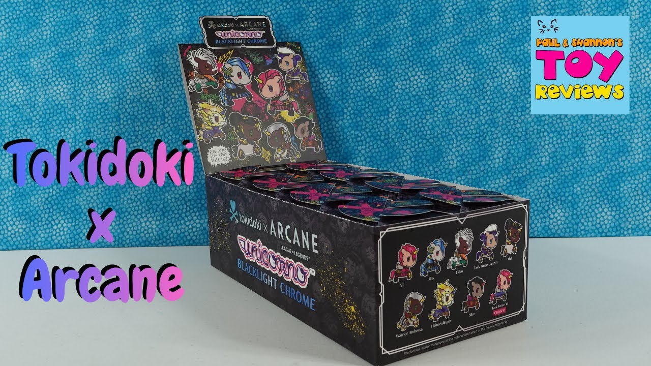 Распаковка фигурки Tokidoki Arcane League of Legends Blacklight Chrome Blind Box