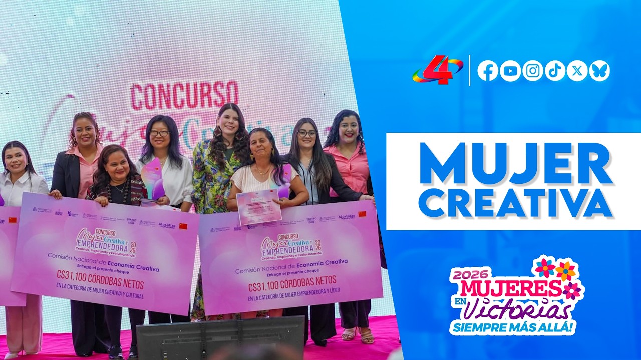 🏆 Gala de premiación: Concurso Mujer Creativa e Innovadora 2026 en Nicaragua