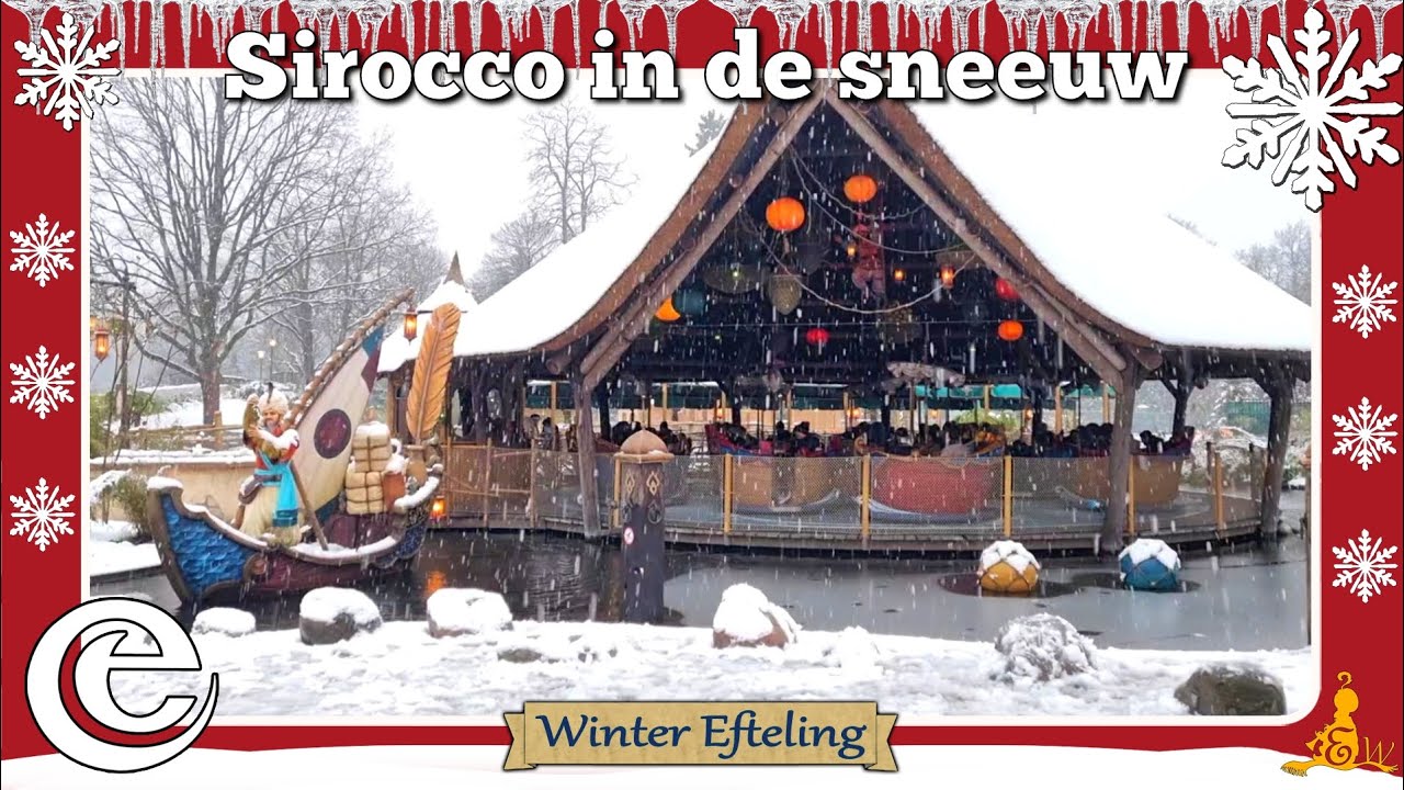 [Winter #Efteling] Off-ride Sirocco in de sneeuw ❄ (2023)