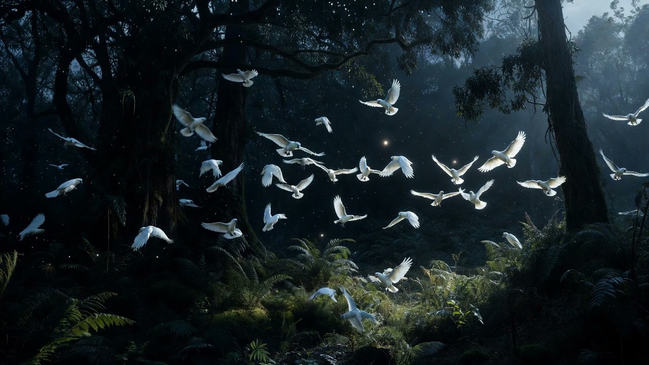 Midnight Forest with Cockatoos & Crickets • Mystical Nature Sounds for Deep Focus & Sleep