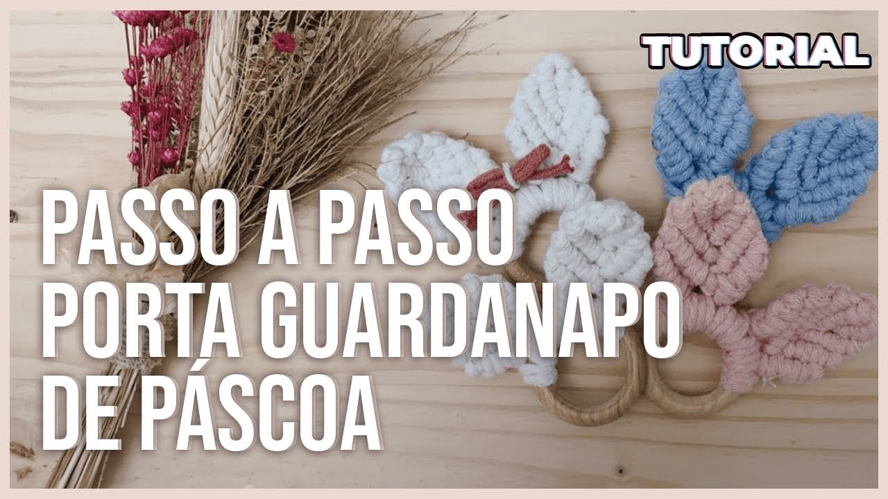 DIY - Como fazer porta guardanapo orelha de coelho para a Páscoa