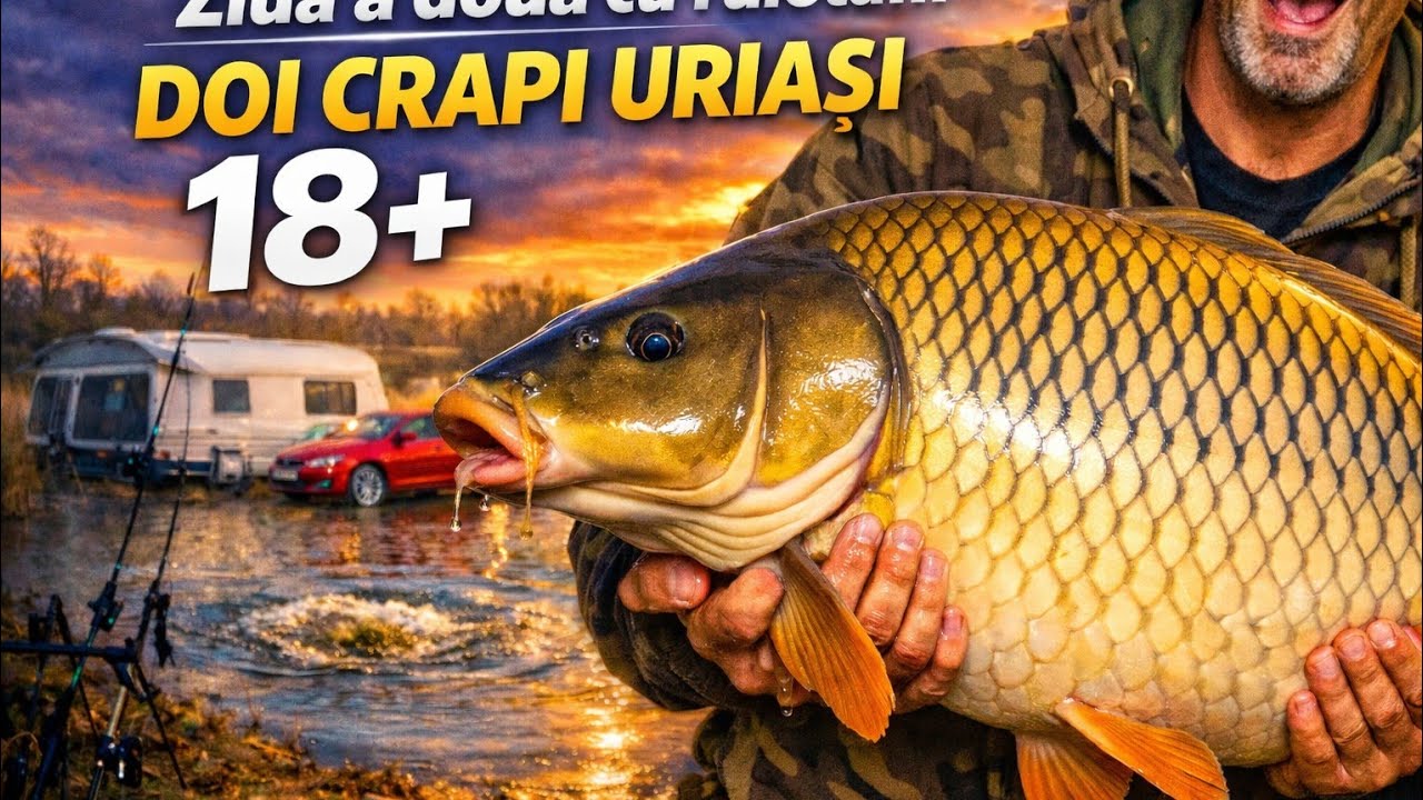 Ziua a doua cu rulota… și DOI crapi de 18KG!