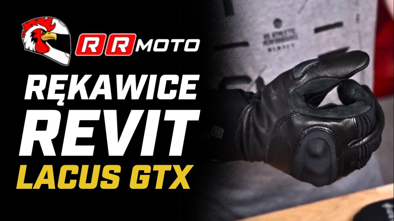 REVIT LACUS GTX - turystyczne skórzane rękawice z Gore-Tex