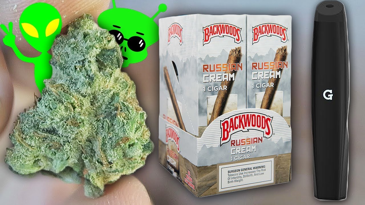 ALIEN OG IN A RUSSIAN BACKWOOD x REVIEWING THE GIO PEN & SKITTLES WAX CARTRIDGE (WEED HAUL)