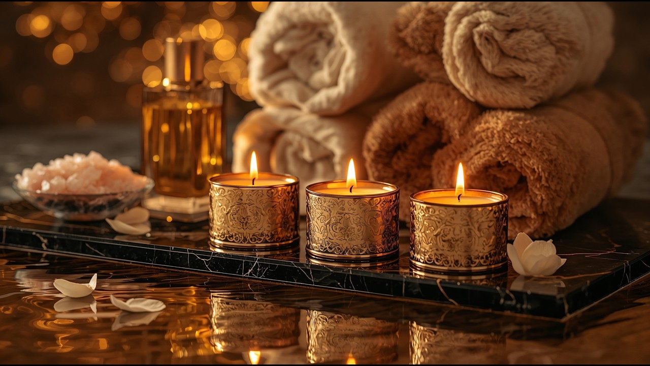 Overthinking at Night? 🌙 Calming Spa Candle Music for Deep Sleep