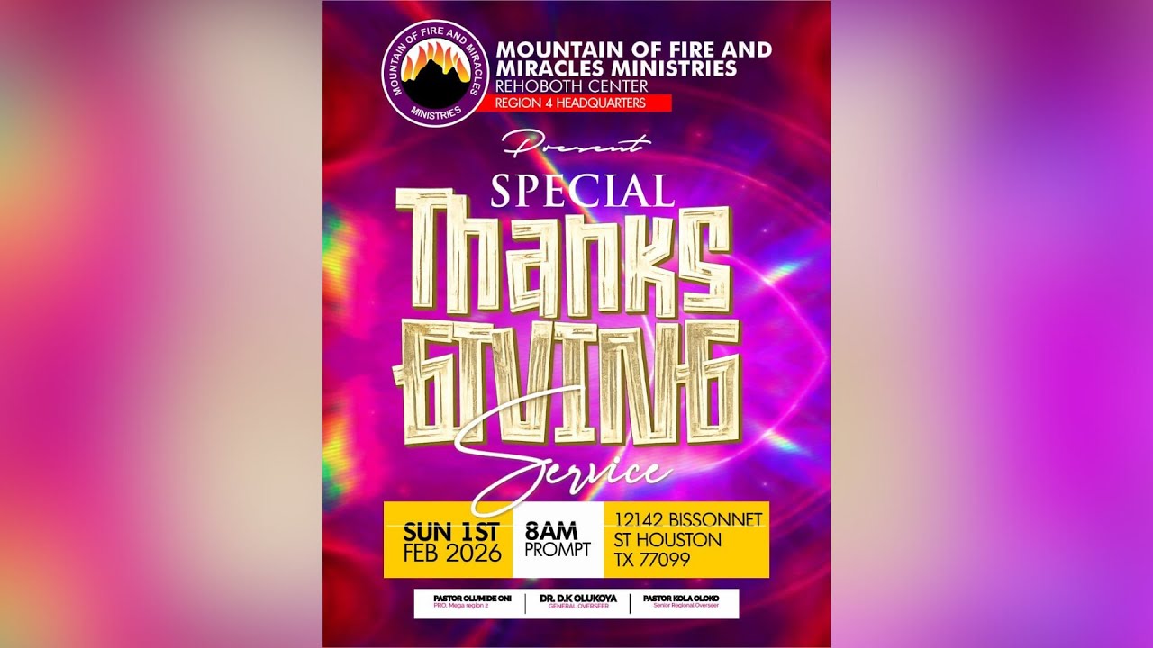 LIVE | THANKSGIVING SUNDAY SERVICE | MFM REHOBOTH CENTER