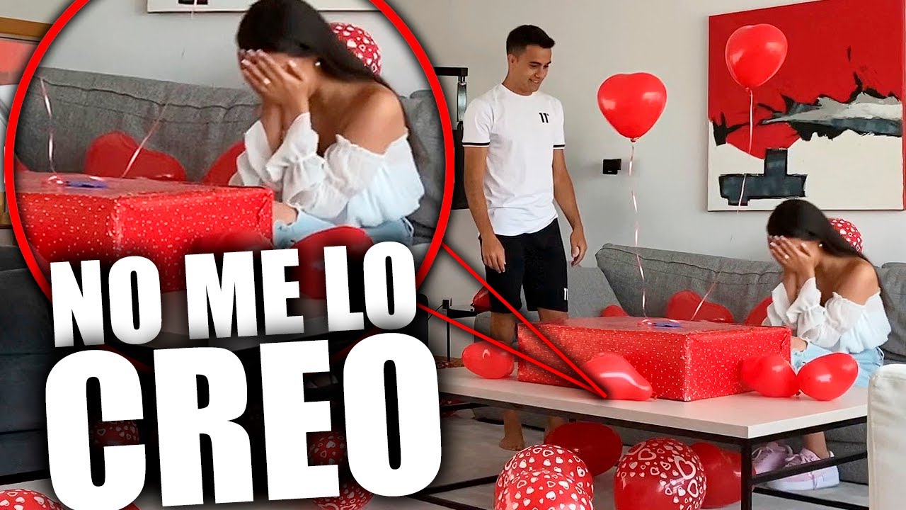ASÍ REACCIONÉ A MI REGALO DE ANIVERSARIO - Marta
