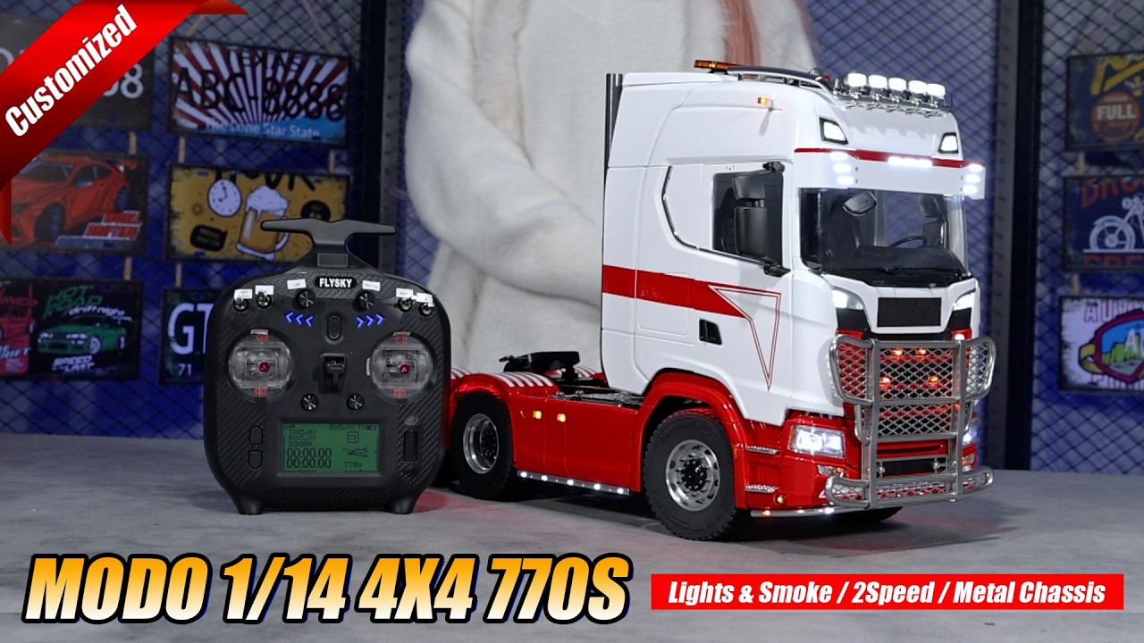 Самая выгодная цена на радиоуправляемый тягач MD 770S 6x6 в масштабе 1/14 с индивидуальными улучш...