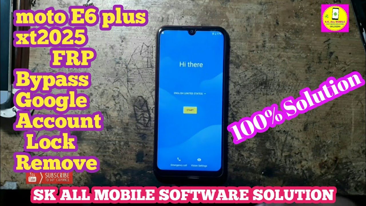 moto E6 plus xt2025-2 frp bypass Google Lock Remove