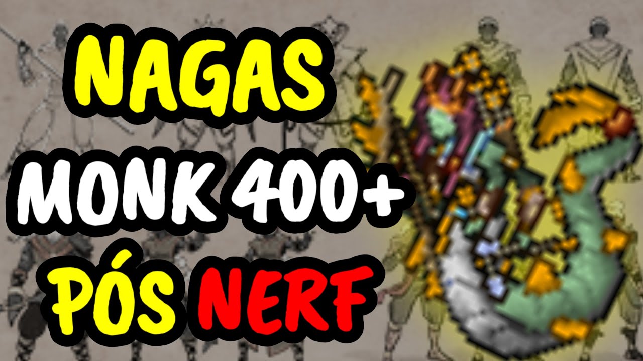 MONK HUNT TIBIA - NAGAS 400+ PÓS NERF - LVL 415