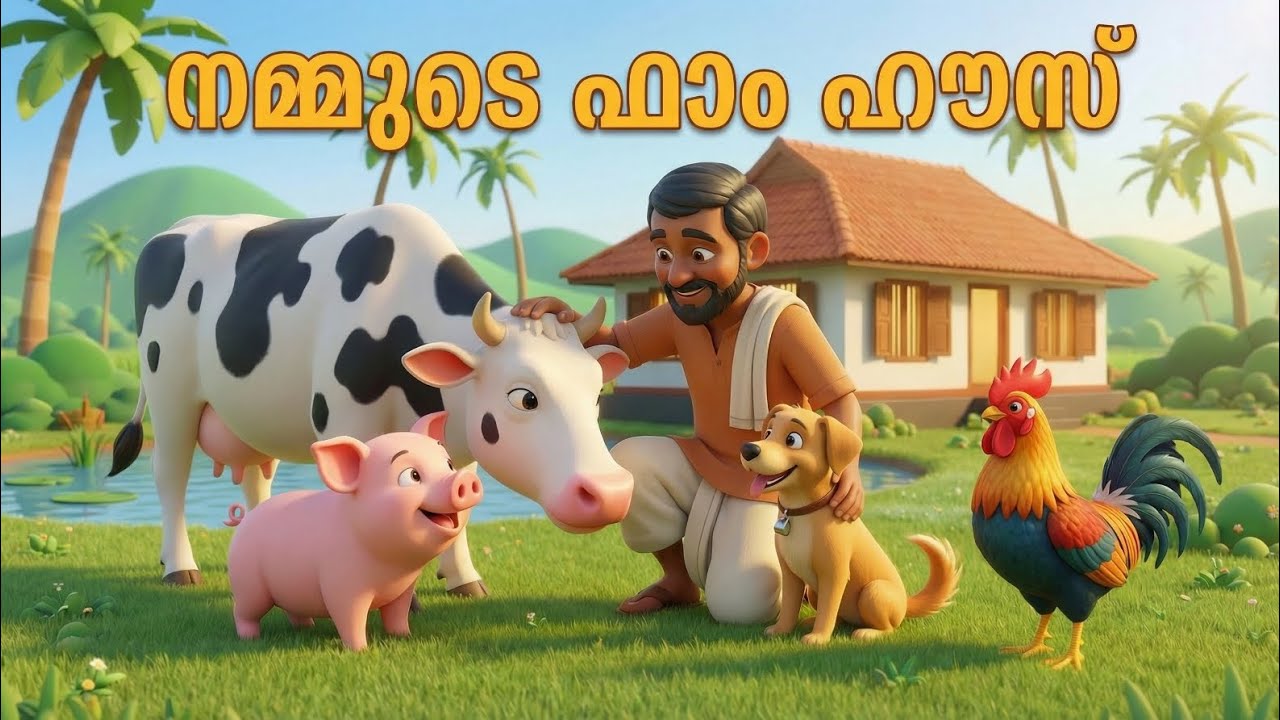 നമ്മുടെ ഫാം ഹൗസ്🐄🐔 | Malayalam Kids Farm House Song | Mittayi Malayalam
