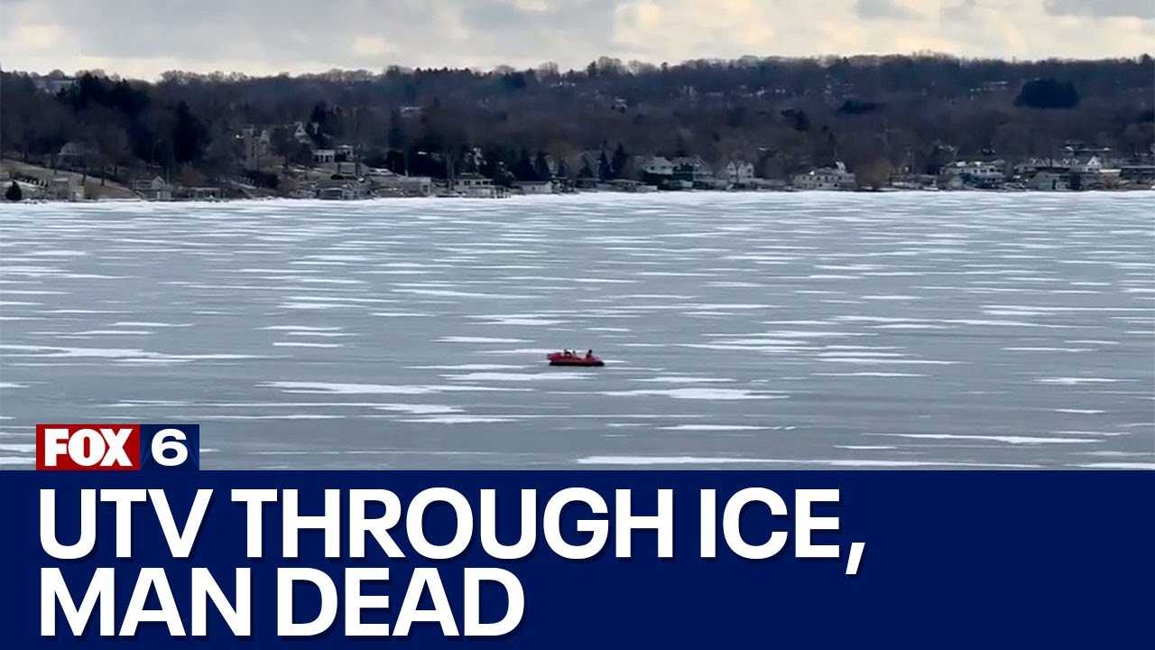 Pewaukee Lake rescue; man dead after UTV falls through ice | FOX6 News Milwaukee