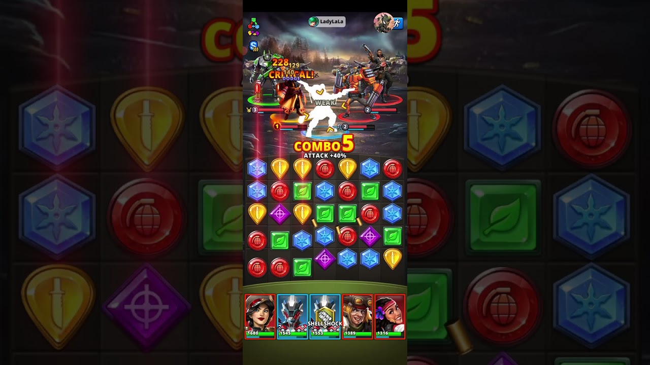 Puzzle Combat -- 5* Charged Attack Easy Mode...?!?!!!