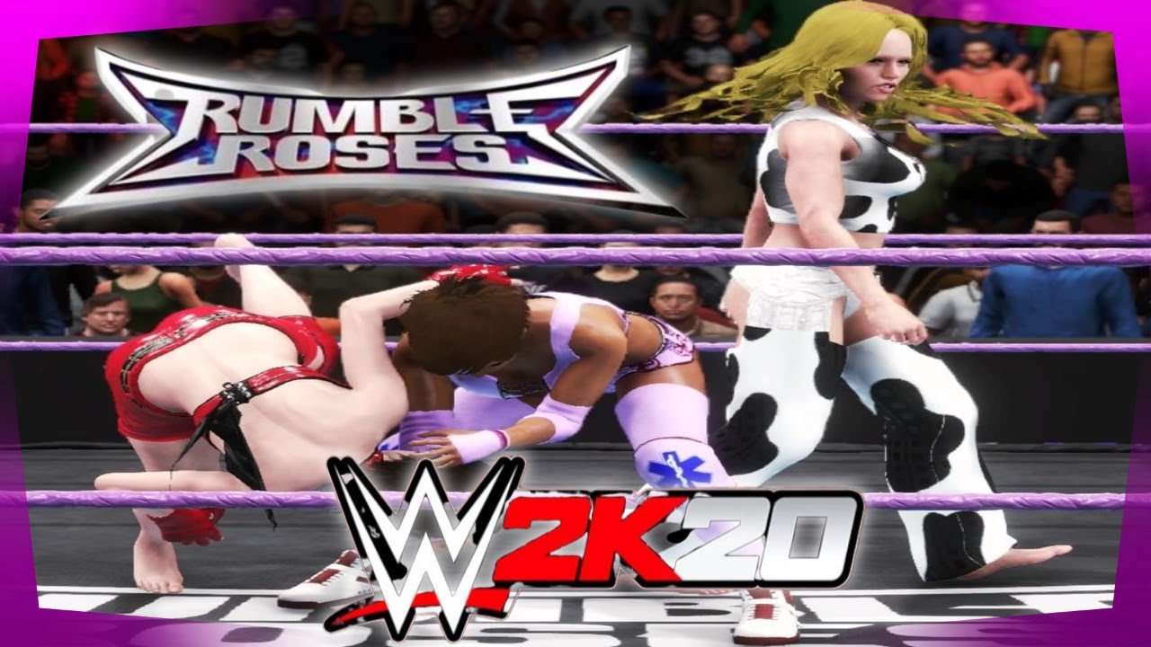 Dixie Clemets v Anesthesia v Reiko Hinomoto! - WWE 2K20 Rumble Roses Extreme Rules Match