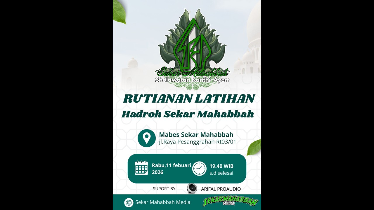 RUTINAN LATIAHAN GRUP HADROH SEKAR MAHABAH
