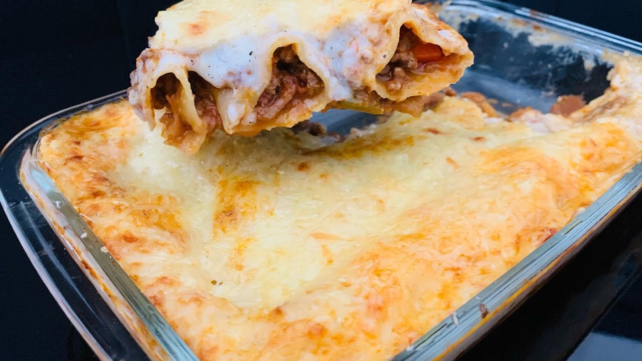 CANNELLONIS farcis à la viande hachée