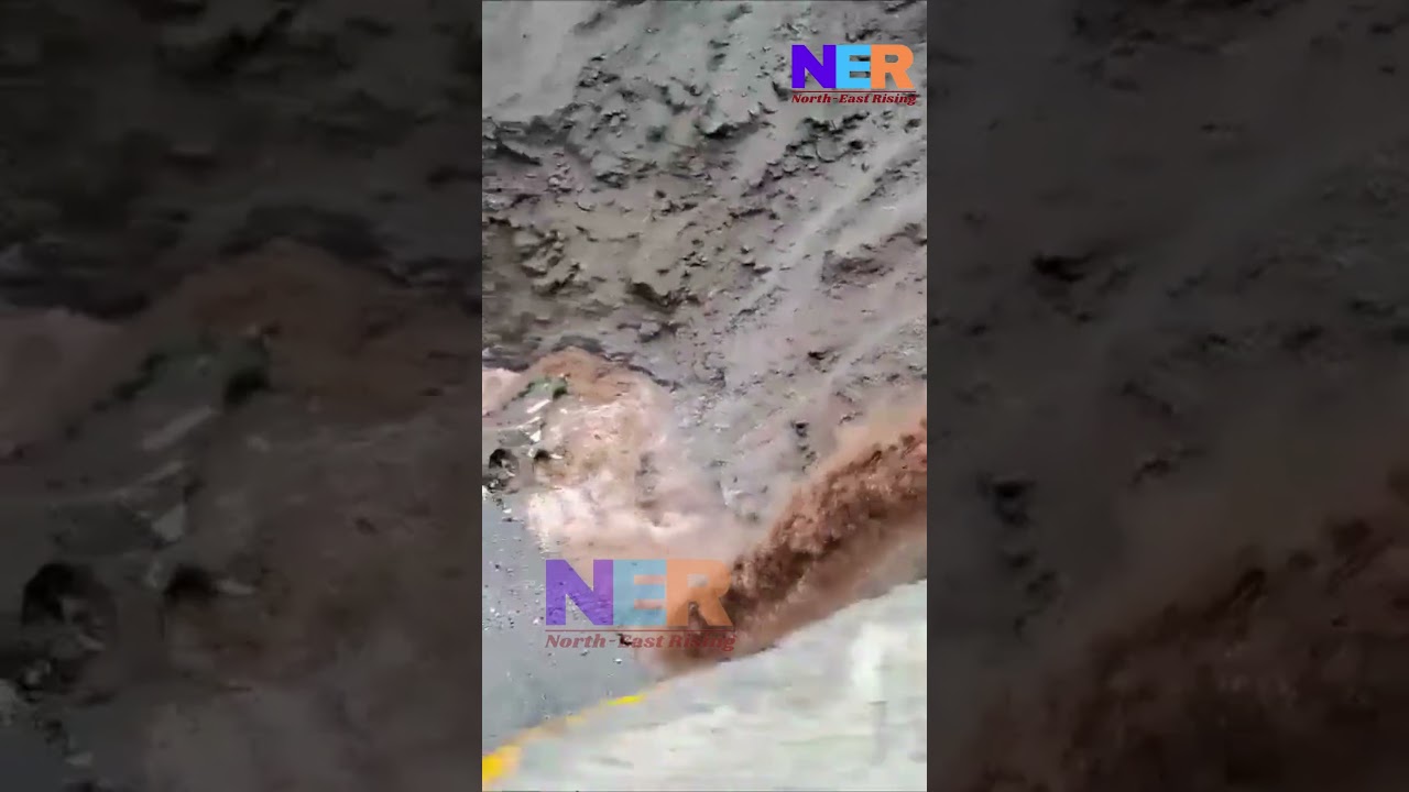 Nature's Fury: Heavy Rainfall Causes Devastating Road Washout on Jammu-Srinagar National Highway