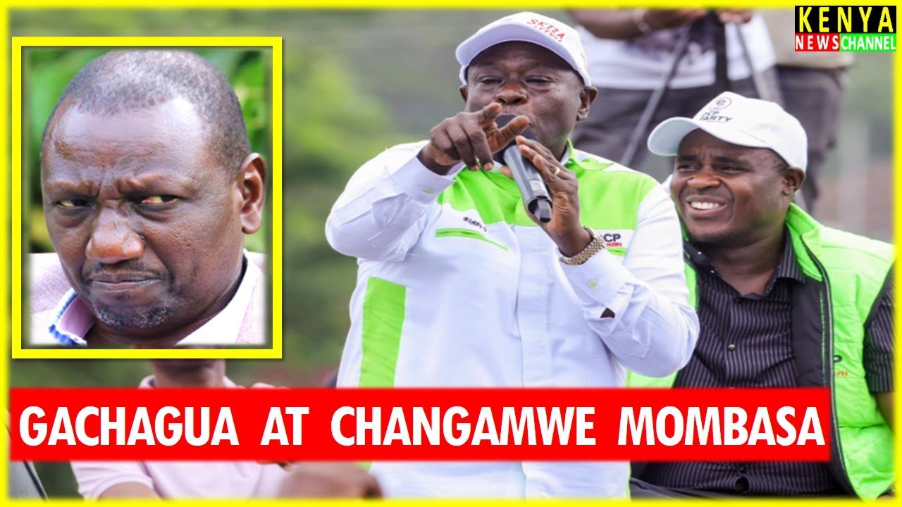 Gachagua FULL speech today at Changamwe with Kalonzo & DCP Party Leaders - Listen what he told Ruto