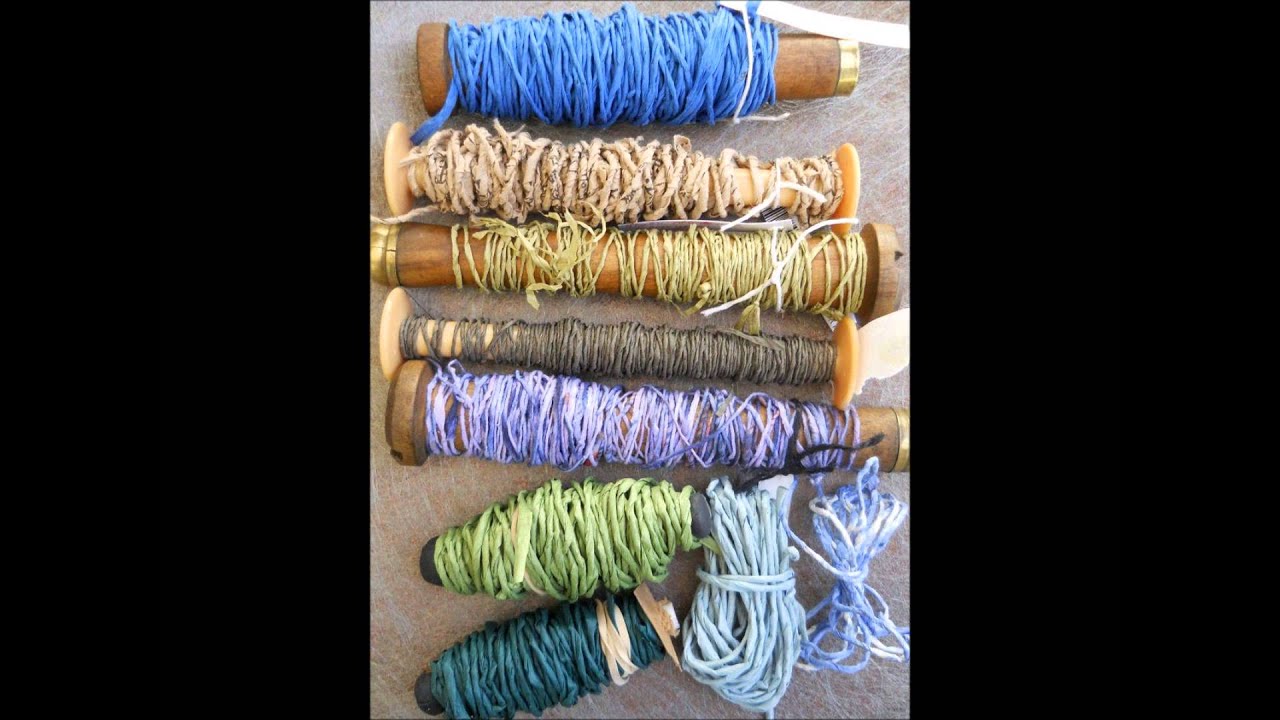 Shifu, Japanese paper cloth, kami-ito (paper yarn) and koyori (paper cord).
