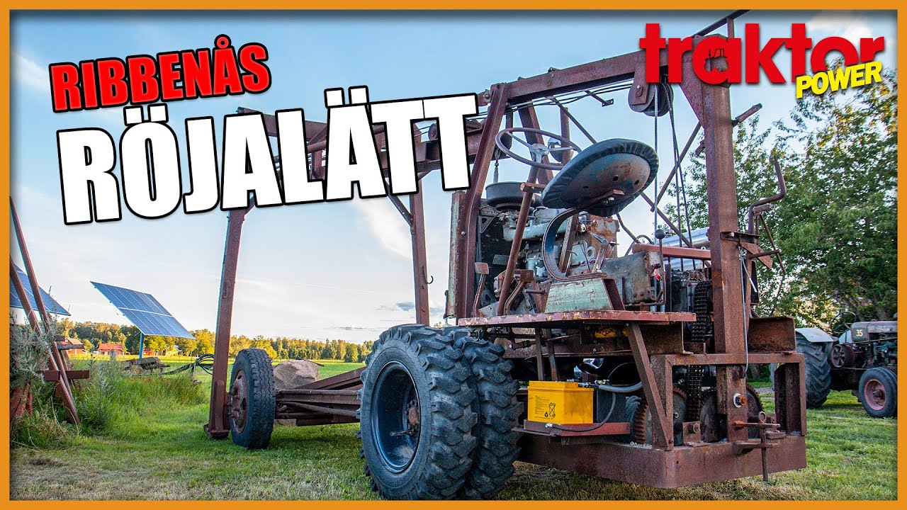 40-talsmaskin flyttar stenblock