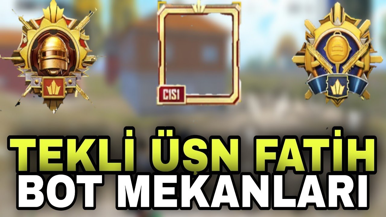TEKLİ &Uuml;ŞN FATİH NASIL OLUNUR | RANK KASMA TAKTİKLERİ | PUBG MOBİLE