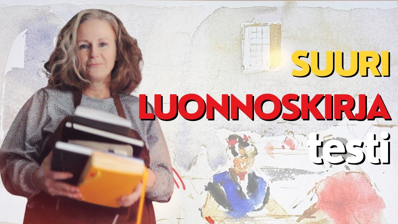Suuri luonnoskirja - sketchbook - testi