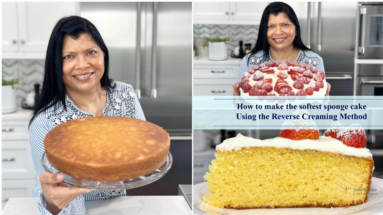 How to make the softest sponge cake | using an easy foolproof reverse creaming method