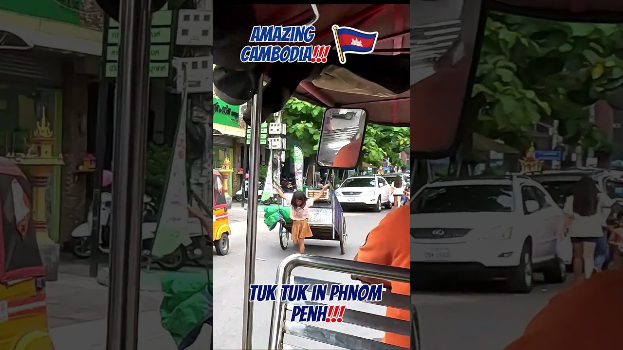 Phnom Penh in a tuk tuk!! 🛺🇰🇭 #cambodia #life