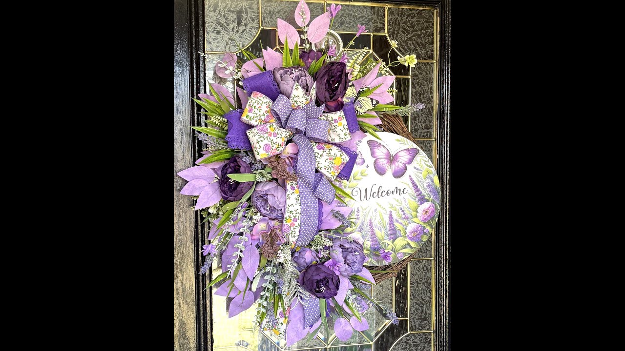 Create with Wreath Decor by Dawn - Lavender Hello Spring Grapevine - 05112025