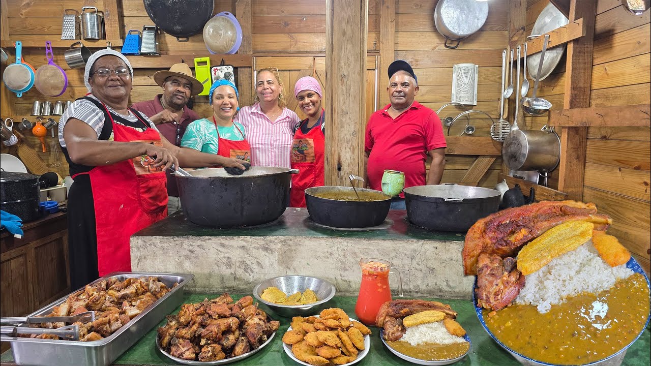 La Doña Entre LA ESPADA Y LA PARED con el Chicharrón. COMIDA TIPICA. La vida del campo