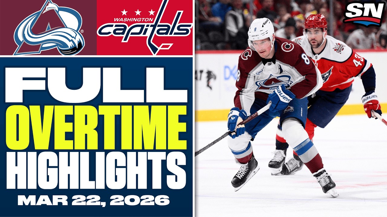 Colorado Avalanche at Washington Capitals | FULL Overtime Highlights - March 22, 2026