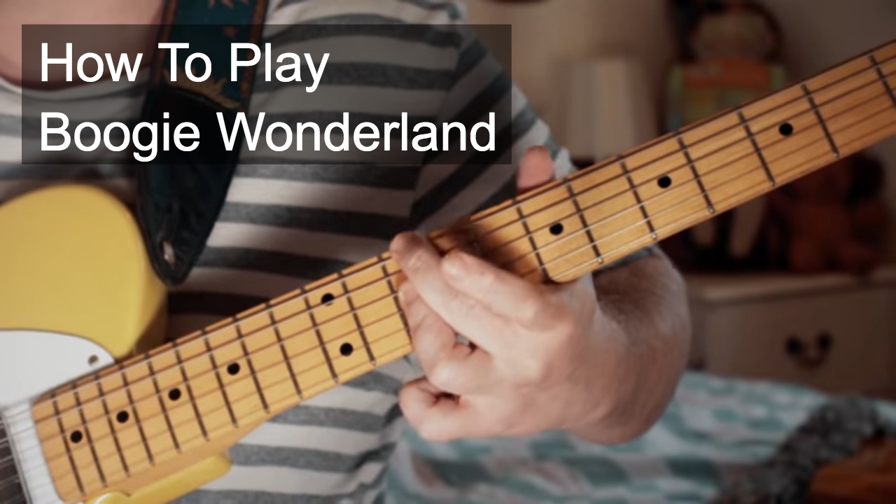 Урок игры на гитаре Boogie Wonderland