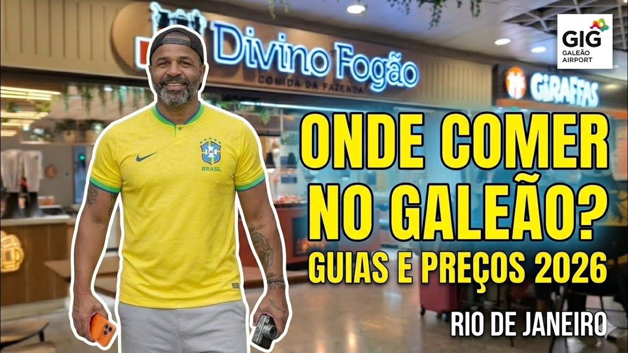 AEROPORTO DO GALEÃO: ONDE COMER E TOUR Completo Pelo Terminal! 2026