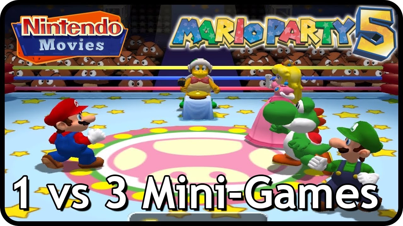 Mario Party 5 - All 1 vs 3 Mini-Games