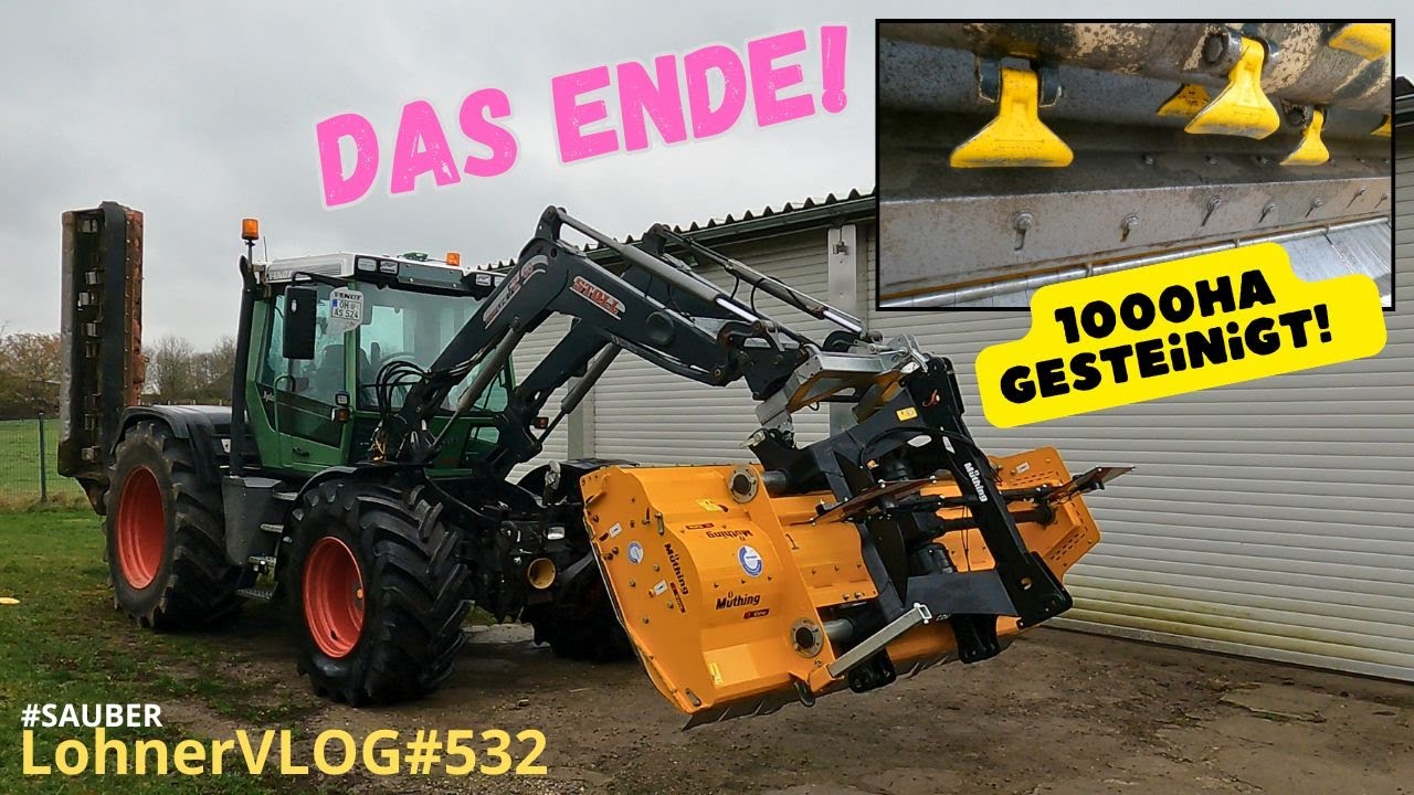 LohnerVLOG#532 Mulcher nach 1000ha, wie sieht er aus? I Maschinen richtig einwintern I Sprühöl I MB