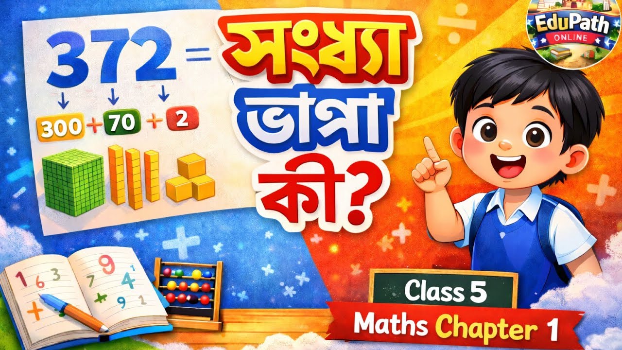 সংখ্যা ভাঙা কী? | Class 5 Maths Chapter 1 | WBBSE