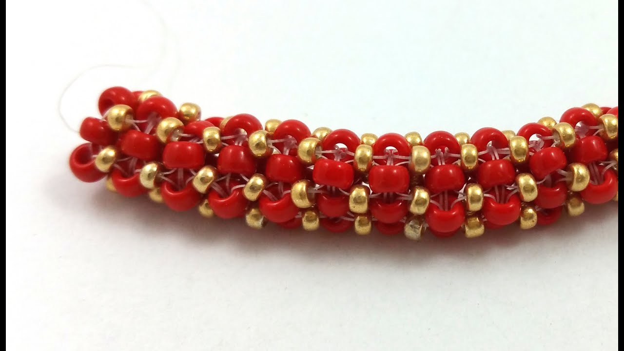 Beading4perfectionists: Prismatic Right Angle Weave (PRAW)  stitch beading tutorila
