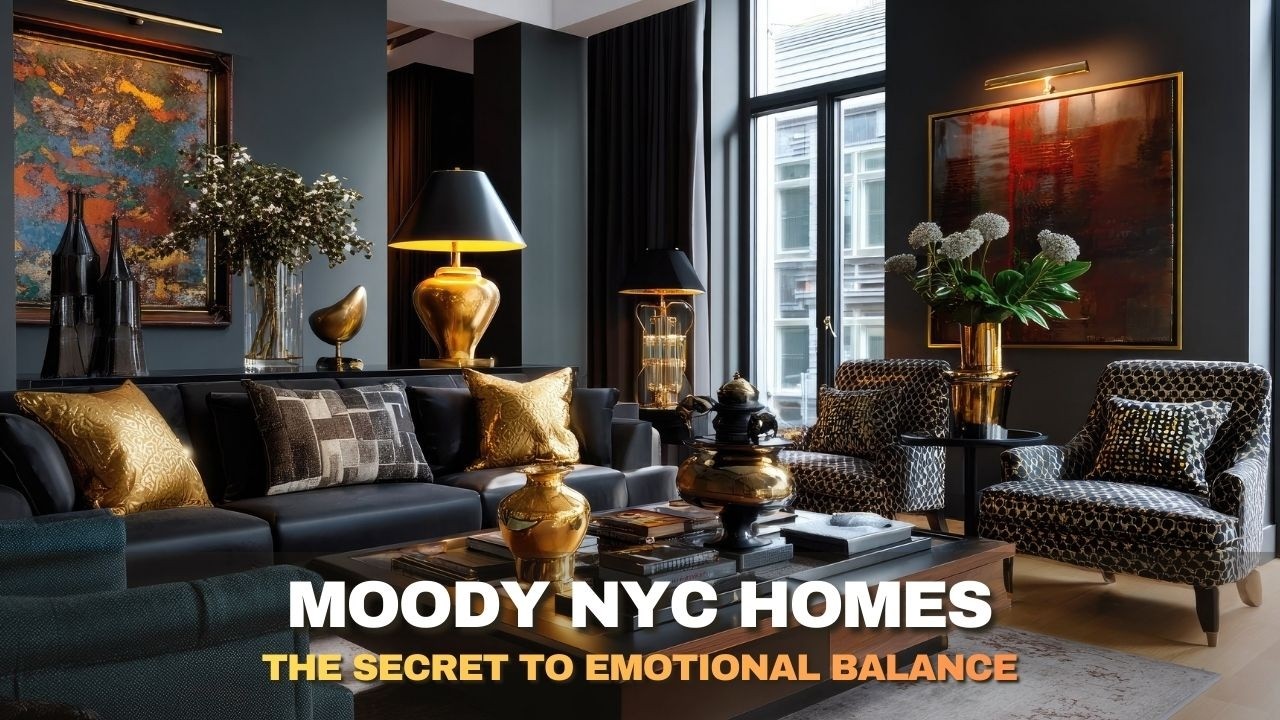 Why Dark NYC Interiors Feel So Calm — The Power of Gloomy Design & Bold Art