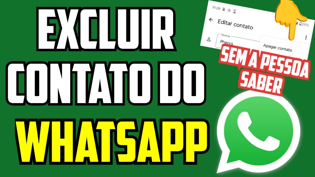 Como EXCLUIR um CONTATO no WHATSAPP Sem Que a Pessoa Saiba