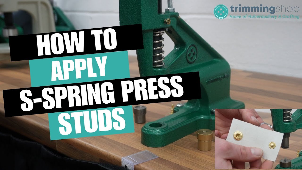 How to apply S Spring Press Studs using the Green Machine