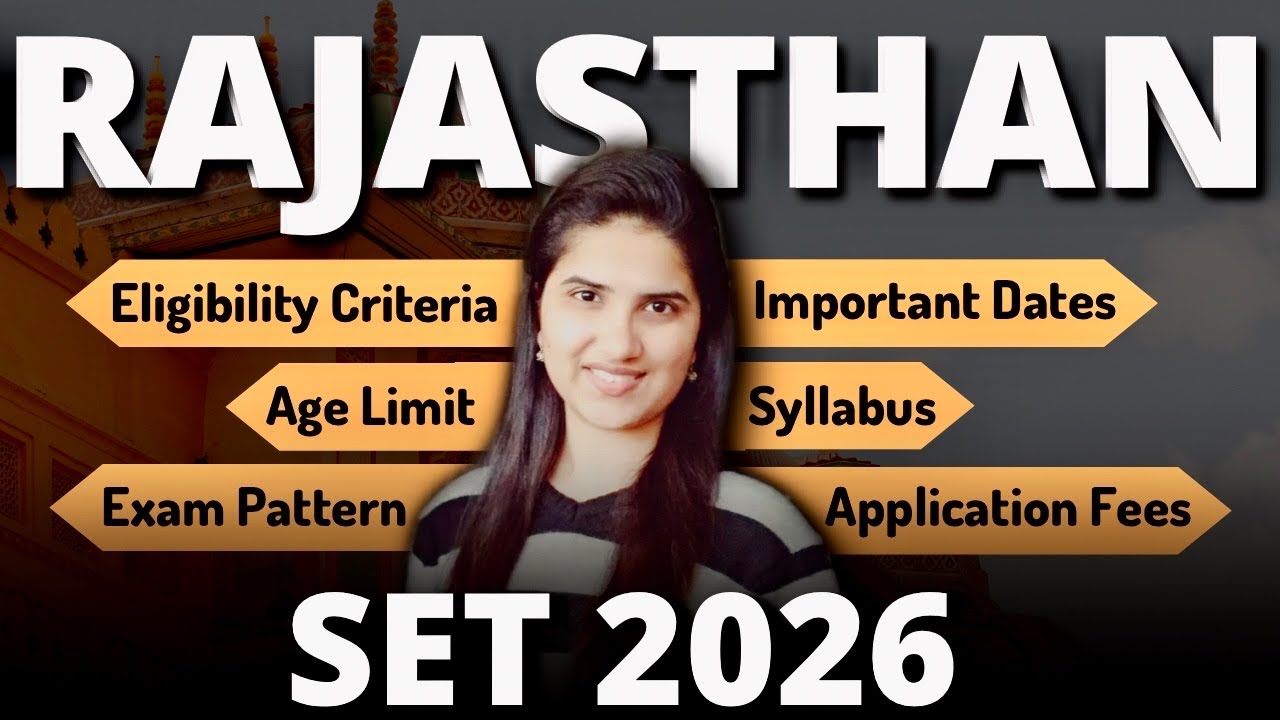Rajasthan SET 2026 Application Forms Out | RJ SET 2026 | Rajasthan SET Exam 2026 Notification