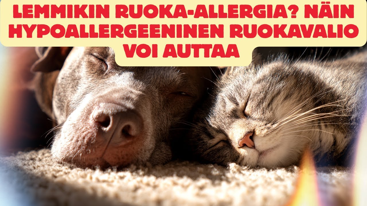 Lemmikin ruoka-allergia? 🐶🐱 Oireet, erikoisruoat ja milloin vaihtaa ruokavalio?